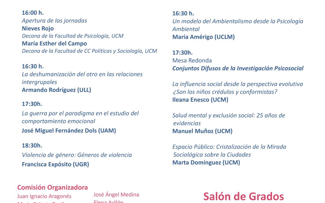 Jornadas de Investigación Psicosocial de la UCM
