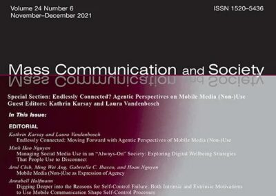 Premio artículo en revista Mass Communication & Society