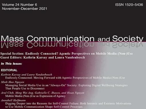 Premio artículo en revista Mass Communication & Society